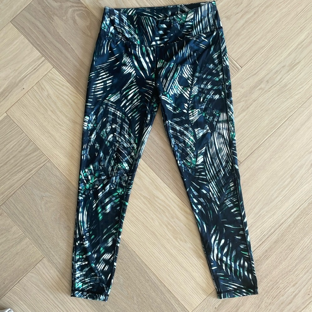 Sweaty Betty Palm Print 7/8 Legging Size Small